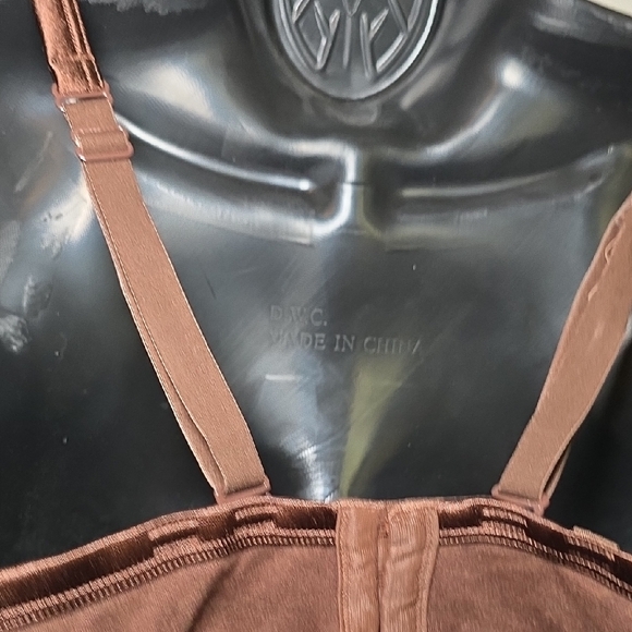 CACIQUE Elegant Brown Lace Trim Bra - Picture 6 of 8